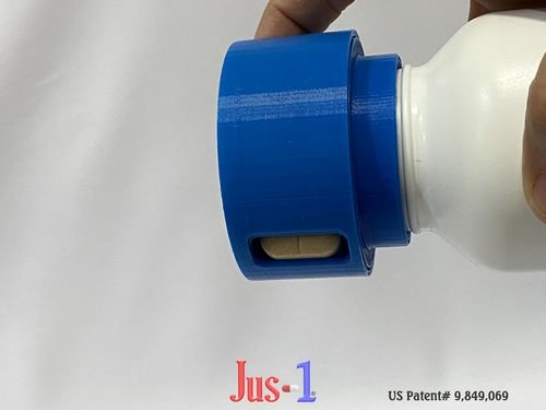 Jus-1;Single Pill Dispenser;Dispense One;medicine dispenser; drug dispenser; pill dispenser;arthritis hands; diabetes; diabetic fingers; diabetic finger tips;